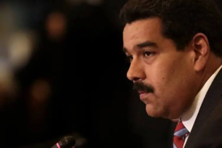 
	Presidente da Venezuela, Nicol&aacute;s Maduro: incidente foi a mais recente disputa diplom&aacute;tica entre Estados Unidos e Maduro, que entrou em conflito v&aacute;rias vezes com Washington desde que assumiu a Presid&ecirc;ncia
 (Marcelo García/AFP)