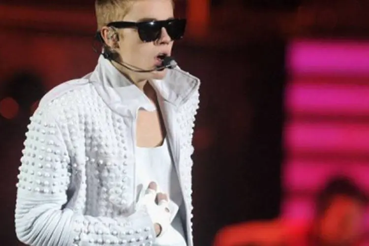 Justin Bieber se apresenta no Barclays Center em 2 de agosto de 2013 em Nova York (AFP/Jamie McCarthy)