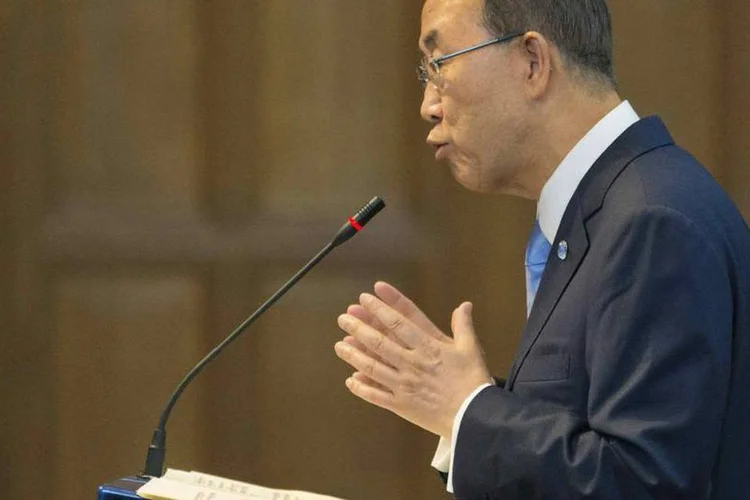 
	Ban Ki-moon:&nbsp;secret&aacute;rio-geral deu as condol&ecirc;ncias pelos falecidos e afirmou que confia que esta nova trag&eacute;dia sirva como&nbsp;&quot;outro chamado &agrave; a&ccedil;&atilde;o&quot;
 (Michael Kooren/Reuters)