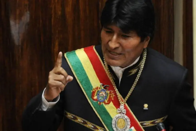 
	Evo Morales: l&iacute;der destacou que no ano passado&nbsp;&quot;mediante legisla&ccedil;&otilde;es internacionais&quot;&nbsp;conseguiu que fosse reconhecido o consumo tradicional da folha de coca
 (Getty Images)