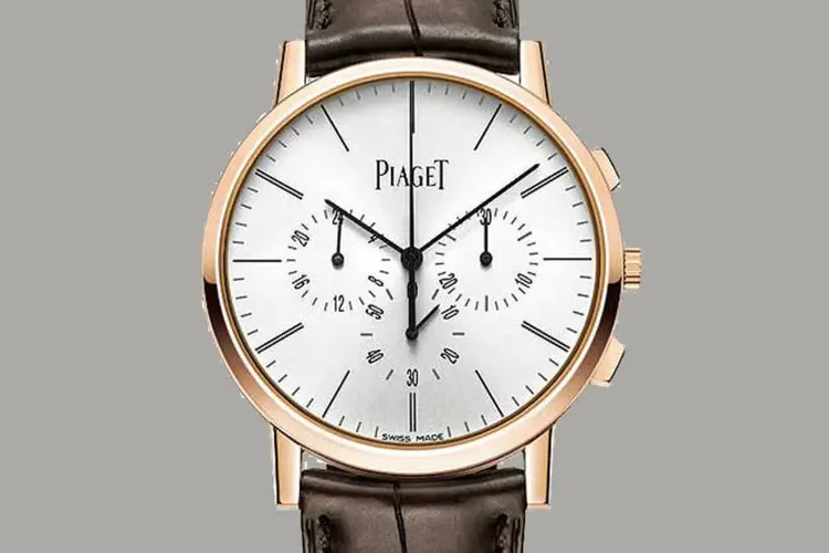 Piaget Altiplano Chronograph: relógio carrega consigo dois recordes - para o movimento (com apenas 4,65 mm) e para a caixa (com 8,24 mm) (Divulgação)