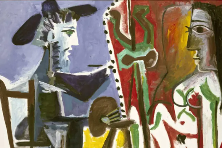 Quadro do pintor espanhol Pablo Picasso: exposições de arte em parcerias com bancos (Reprodução)