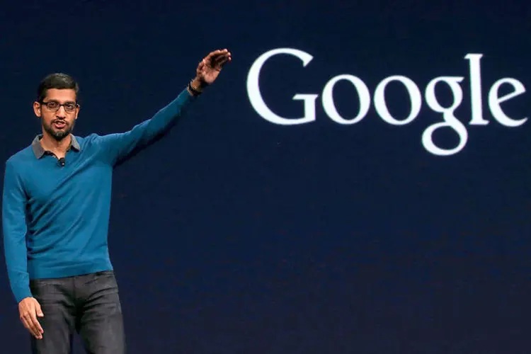 Pichai, presidente da Alphabet: companhia-mãe do Google vai conseguir se manter no clube das trilionárias? (Justin Sullivan/Getty Images)