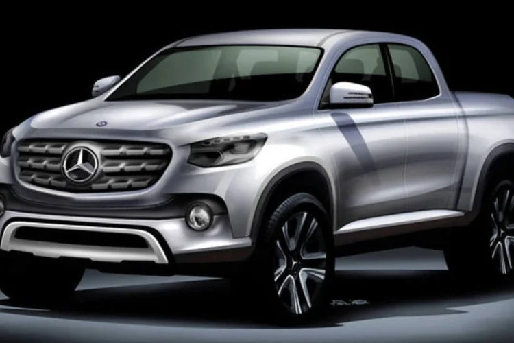 
	A picape da Mercedes-Benz: o foco da Mercedes ser&aacute; o segmento imediatamente abaixo das picapes grandes
 (Divulgação)