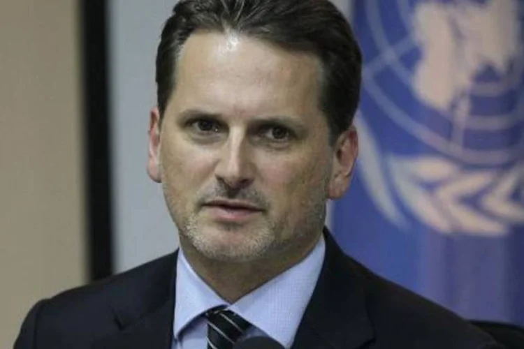 Pierre Krahenbuhl, comissário-geral da ONU para a Agência das Nações Unidas de Assistência aos Refugiados da Palestina no Próximo Oriente (UNWRA) (Khalil Mazraawi/AFP)