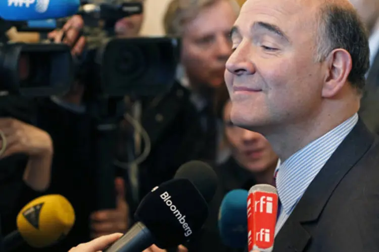 O ministro das Finanças da França, Pierre Moscovici: o ministro indicou que o lógico seria que a nova contribuição para os ricos figure nos orçamentos de 2014  (REUTERS)
