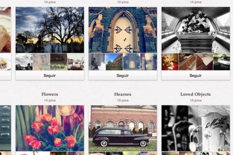 Painéis no Pinterest ensinam como planejar um funeral