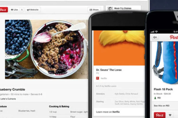 Pinterest renova "pins" (Pinterest)