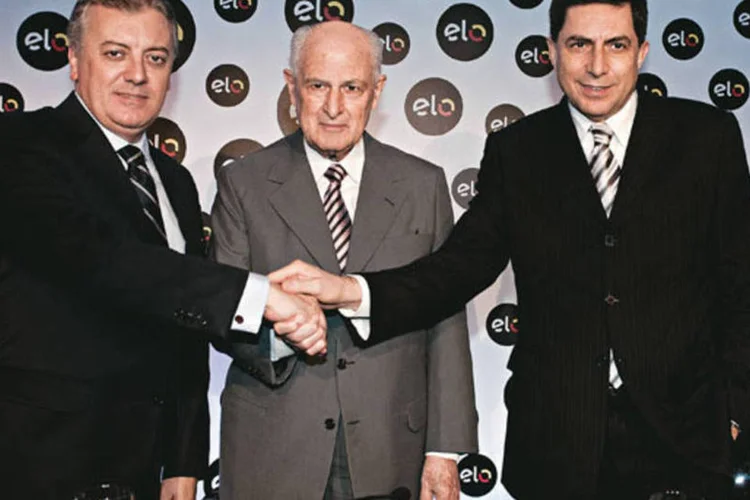 Bendini, presidente do Banco do Brasil, Brandão e Trabuco, ambos do Bradesco: eles criaram um cartão para as classes D e E (.)