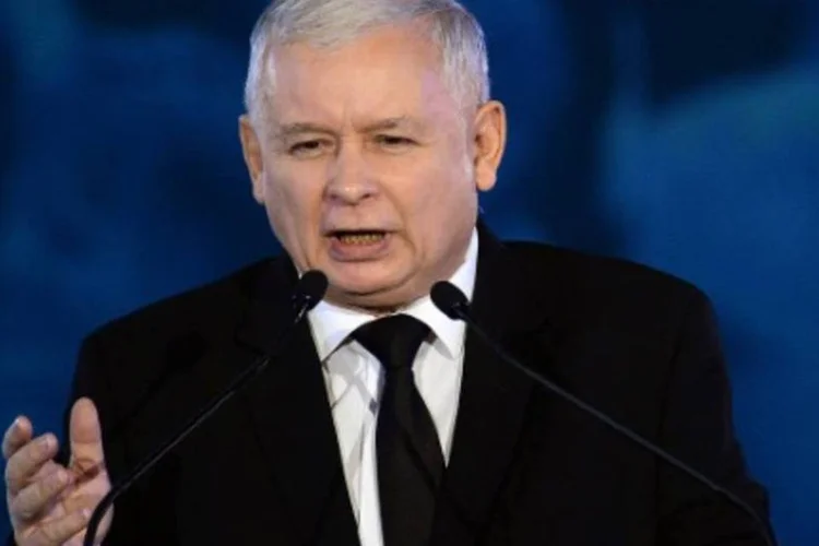 O líder do Partido Direito e Justiça (PiS), Jaroslaw Kaczynski, em Varsóvia, Polônia (Janek Skarzynski/AFP)