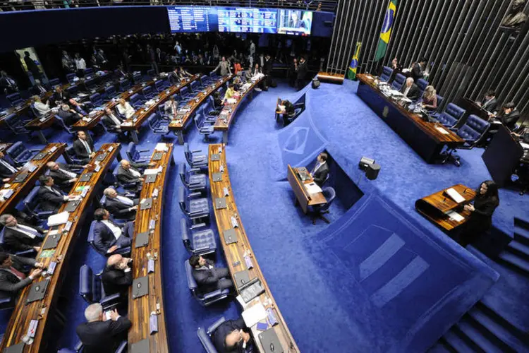 
	Plen&aacute;rio do Senado durante vota&ccedil;&atilde;o do impeachment de Dilma
 (Divulgação / Agência Senado)