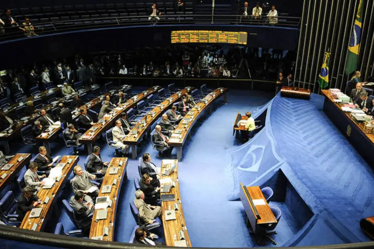 
	Plen&aacute;rio do Senado, 27 vagas est&atilde;o sendo disputadas nestas elei&ccedil;&otilde;es
 (Arthur Monteiro/Agência Senado)