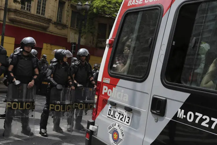 
	Policiais Militares: segundo comandante, somente neste ano, oito policiais da Baixada Santista morreram enquanto trabalhavam
 (Reuters)