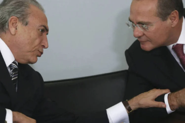 
	Michel Temer e Renan Calheiros: &quot;O PMDB sempre arrecadou recursos seguindo os par&acirc;metros legais em vig&ecirc;ncia no pa&iacute;s&quot;
 (REUTERS/Ueslei Marcelino)