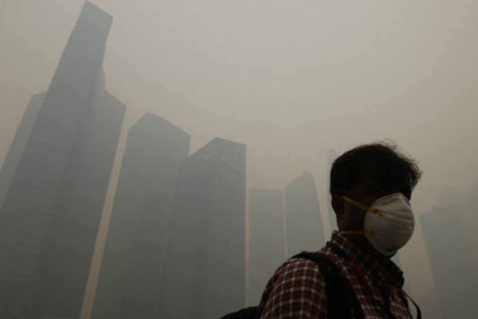 Níveis de poluição pioram ainda mais em Singapura