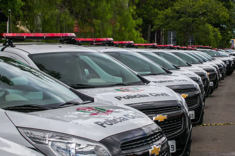 Viaturas da Polícia Civil de São Paulo em Piracicaba (Diogo Moreira/A2D/Fotos Públicas)