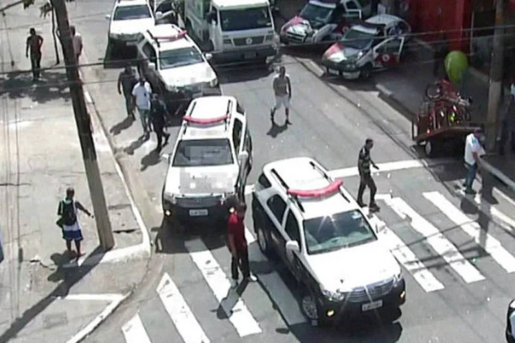 Foto de arquivo mostra viaturas na região da Cracolândia, no centro de São Paulo (Vimeo/Prefeitura de São Paulo/Reprodução)