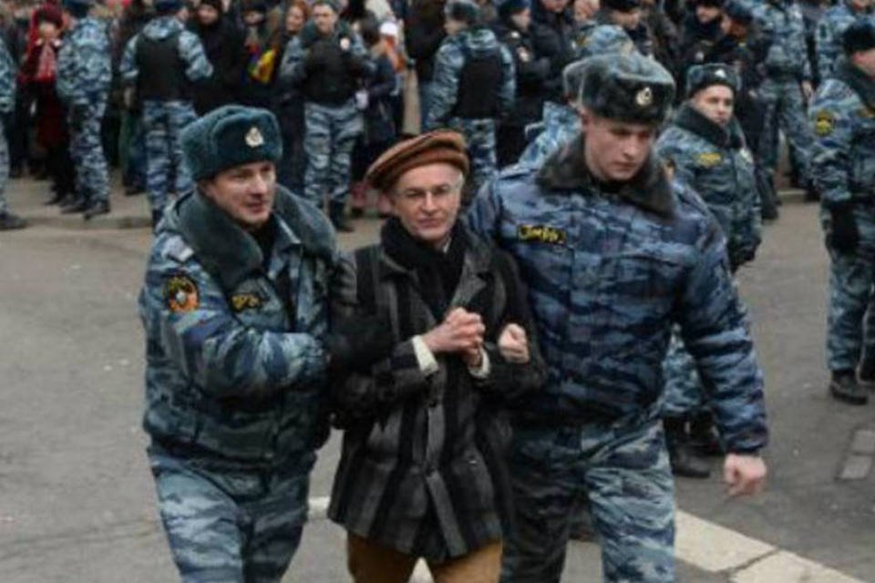 Tribunal declara culpados oito manifestantes anti-Putin