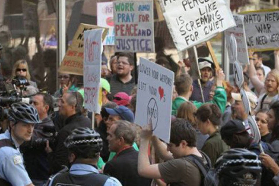 Manifestantes anti-Otan são detidos em Chicago