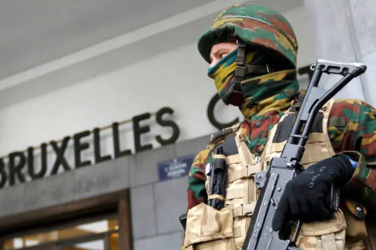 
	Bruxelas: grupo tinha convocado a manifesta&ccedil;&atilde;o em Molenbeek, distrito que qualificava de &quot;viveiro de extremistas&quot;
 (Vincent Kessler / Reuters)