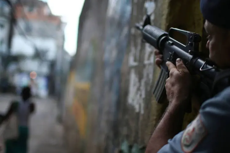 
	Pav&atilde;o-Pav&atilde;ozinho: houve tiroteio entre policiais e criminosos na favela
 (Mario Tama/Getty Images)
