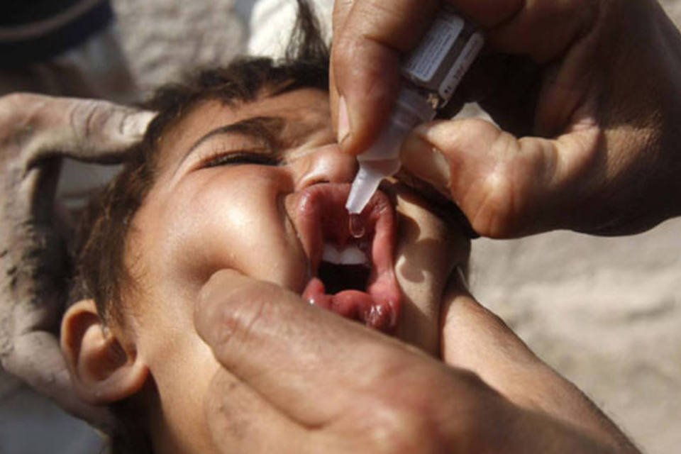 Apenas 34% das crianças foram imunizadas contra a poliomielite