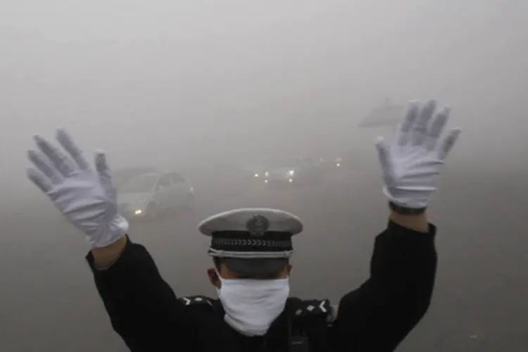 
	Polui&ccedil;&atilde;o em Pequim, na China: o ar limpo &eacute; um direito humano b&aacute;sico que a maioria da popula&ccedil;&atilde;o mundial n&atilde;o tem.
 (Reuters)