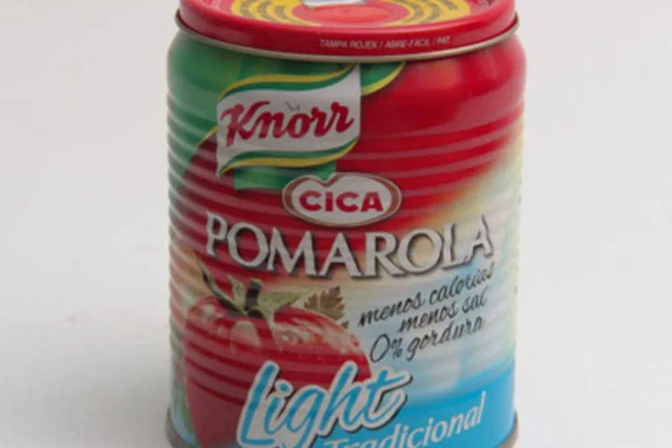 Embalagem de Pomarola, um dos produtos de tomate que a Cargill adquiriu da Unilever (Alfredo Franco/Boa Forma)