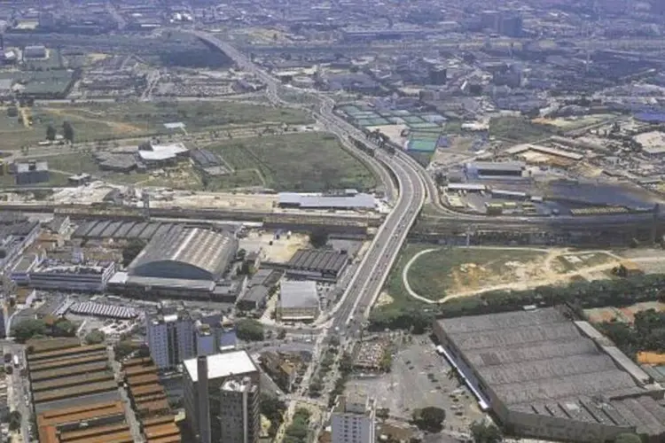 Vista aérea dos bairros Barra Funda e Pompéia (Rogerio Montenegro/Veja SP)