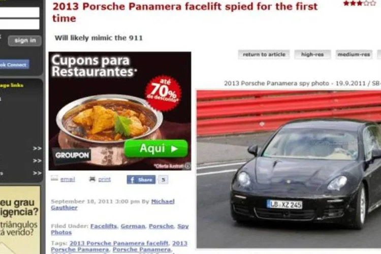 A frente do carro lembra a do novo 911 (Reprodução/World Car Fans)
