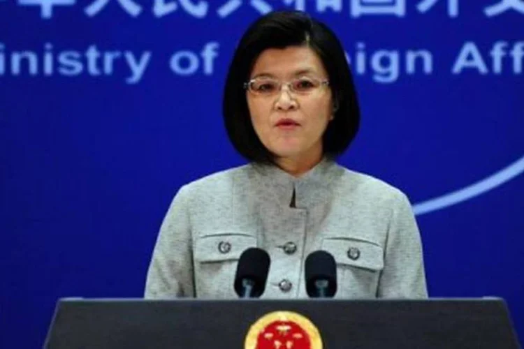 Jiang Yu, porta-voz do ministério das Relações Exteriores chinês (Frederic J. Brown/AFP)