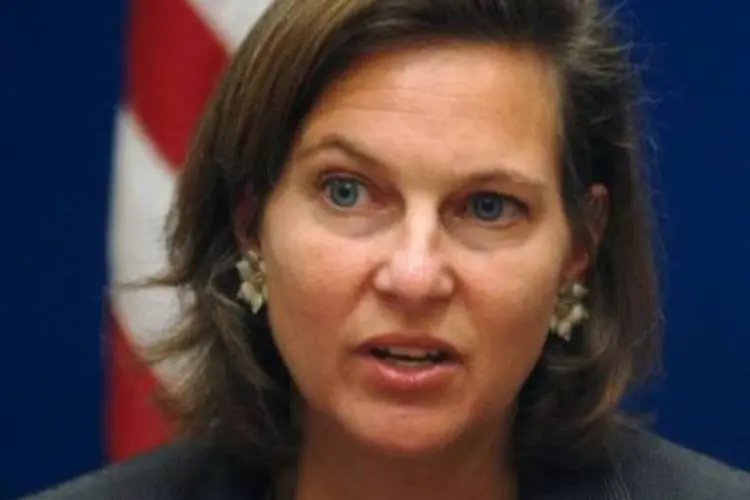 Os relatórios sobre a embaixada coincidiram com outros sobre a possível detenção de um cidadão americano na Síria, declarou hoje a porta-voz do Departamento de Estado, Victoria Nuland (Massoud Hossaini/AFP)