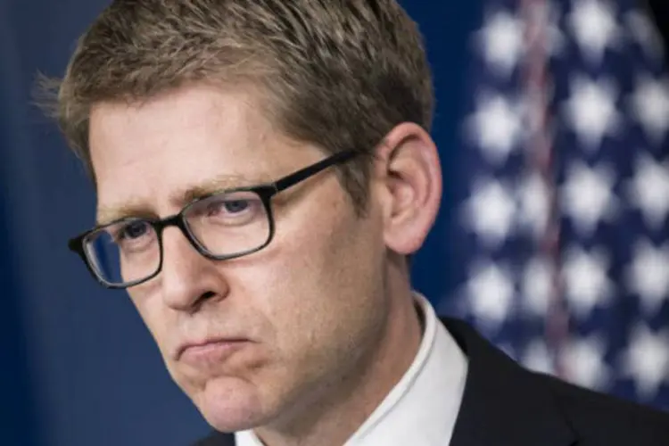 
	Jay Carney: ele acha &quot;decepcionante&quot; que R&uacute;ssia n&atilde;o tenha usado influ&ecirc;ncia para impedir vota&ccedil;&atilde;o
 (Brendan Smialowski/AFP)