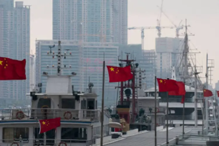 
	Porto em Shangai, na China: porta-voz chinesa acusou autoridades japonesas de adotar discursos inflamat&oacute;rios
 (Phillip Game/Getty Images)