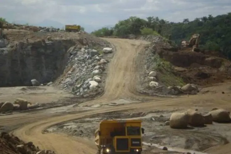 Obras da MMX: empresa teve a maior queda do dia no Ibovespa (Divulgação)