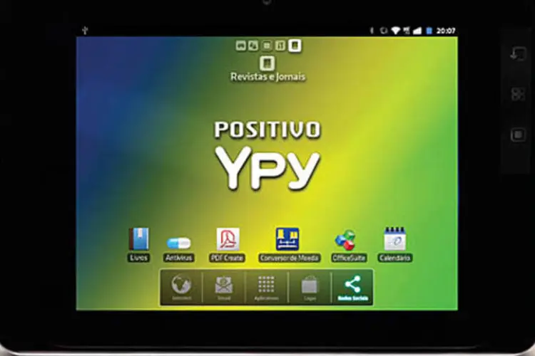 O tablet Positivo Ypy 7, anunciado por 999 reais em sua versão mais simples, poderá ficar mais caro por causa da alta do dólar (Divulgação)