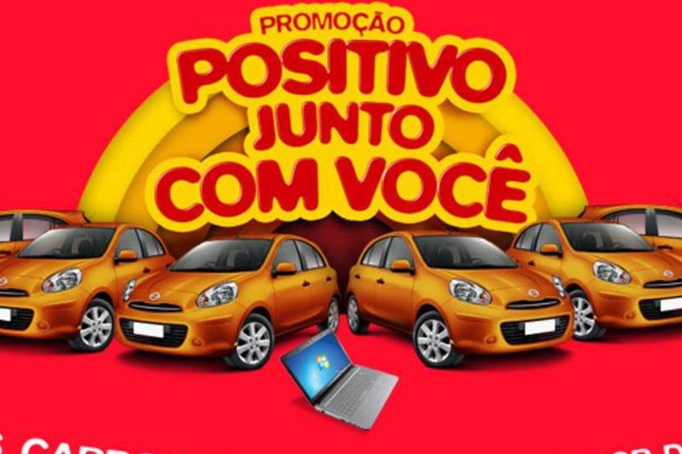 Positivo dá carros e computadores em promoção