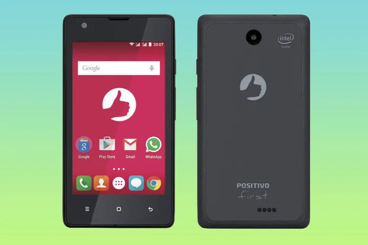 Smartphone Positivo First S410 (Divulgação/Positivo Informática)