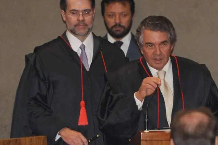 Novo presidente do Tribunal Superior Eleitoral (TSE), Dias Toffoli, toma posse na sede do tribunal (Jose Cruz/Agência Brasil)