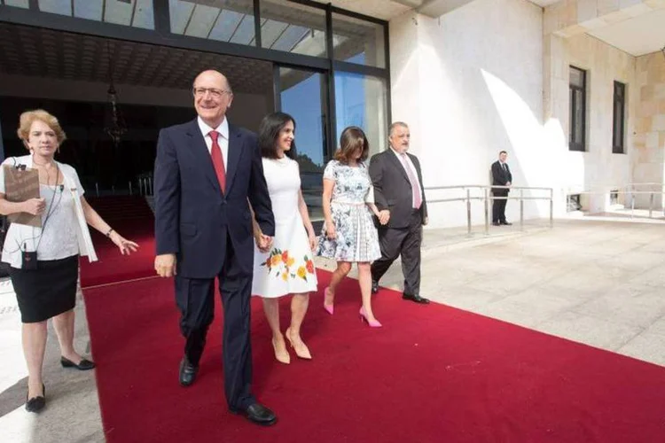 
	Posse de Geraldo Alckmin: cortes correspondem a cerca de R$ 6,6 bilh&otilde;es das despesas previstas 2015. Desse total, 22% s&atilde;o referentes a investimento e 44% a custeio
 (Guilherme Lara Campos)
