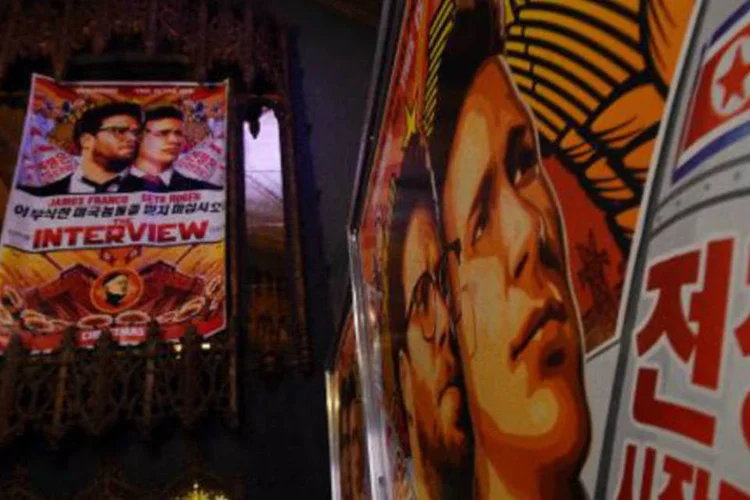 
	&quot;A Entrevista&quot;: longa estreou em mais de 300 cinemas nos EUA no Natal
 (AFP)