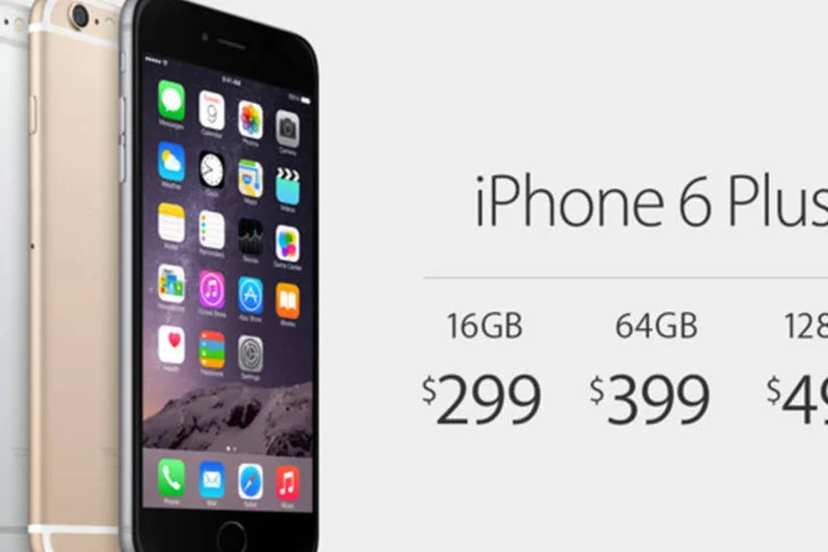 
	iPhone 6 Plus: smartphone estar&aacute; &agrave; venda nas lojas dos Estados Unidos em 19 de setembro
 (Divulgação/Apple)