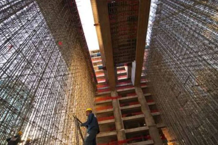 Prédio em construção em São Paulo (Germano Lüders/EXAME.com)