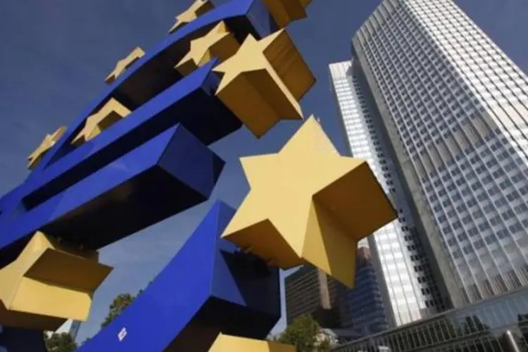 Fachada do BCE: A criação de um sistema interno de rating poderia representar um campo minado político para a autoridade monetária (Ralph Orlowski/Reuters)