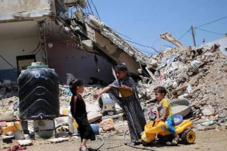 
	Segundo a FPA, o v&iacute;deo tem o &uacute;nico objetivo de ridicularizar os jornalistas que cobriram o conflito no qual morreram 2.100 palestinos e 72 israelenses
 (AFP/ SAID KHATIB)