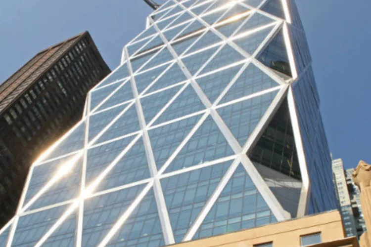 Hearst Tower, edifício "verde" projetado por Norman Foster em Nova York (Stephen Hilger / Bloomberg News)