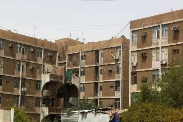 Prédios em Bagdá onde mulheres eram exploradas: último balanço era de 27 vítimas (AFP)