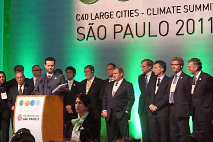 Reunião dos prefeitos das maiores cidades do mundo, o C40, em São Paulo. (Vanessa Barbosa)