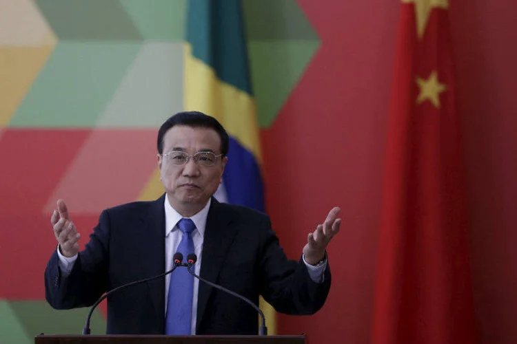 
	O premi&ecirc; da China, Li Keqiang: ferrovia ir&aacute; respeitar meio ambiente, quando preocupa&ccedil;&otilde;es surgirem
 (Ueslei Marcelino/Reuters)