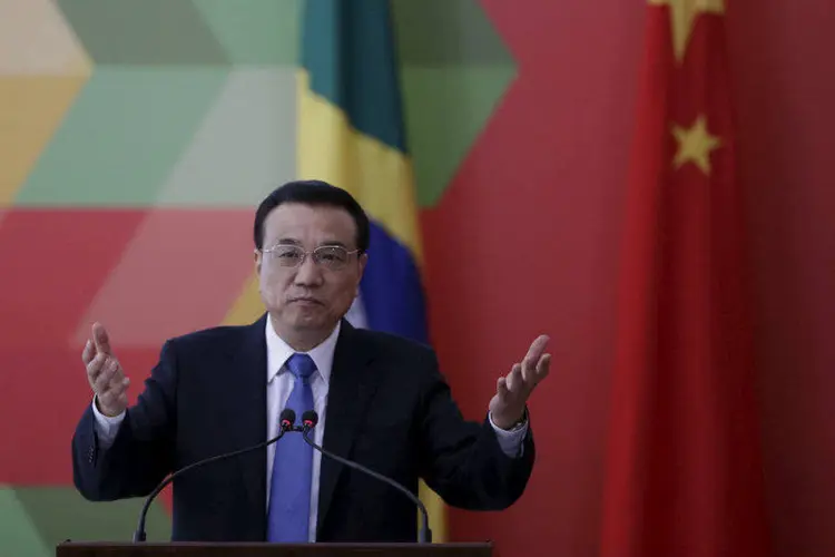 O premiê da China, Li Keqiang: "além de exportar (para o Brasil), gostaríamos de instalar fábricas e bases para produzir e gerar empregos no país" (Ueslei Marcelino/Reuters)